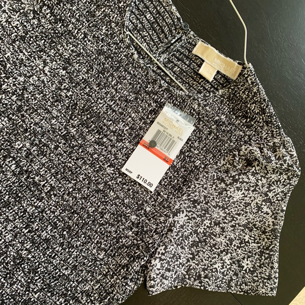 MICHAEL KORS- Stretch Fitted Short Sleeve Shirt